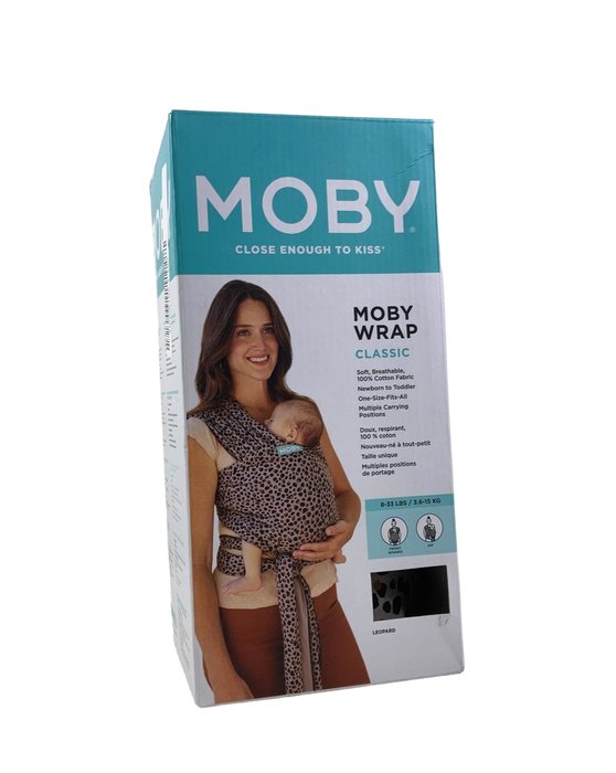 Moby Classic Wrap Baby Carrier, Leopard (Open Box)