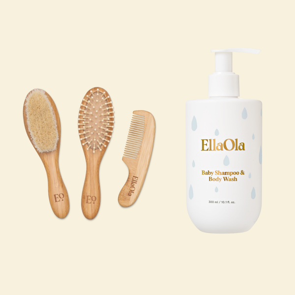 EllaOla Bath Time Baby Hair Care Set