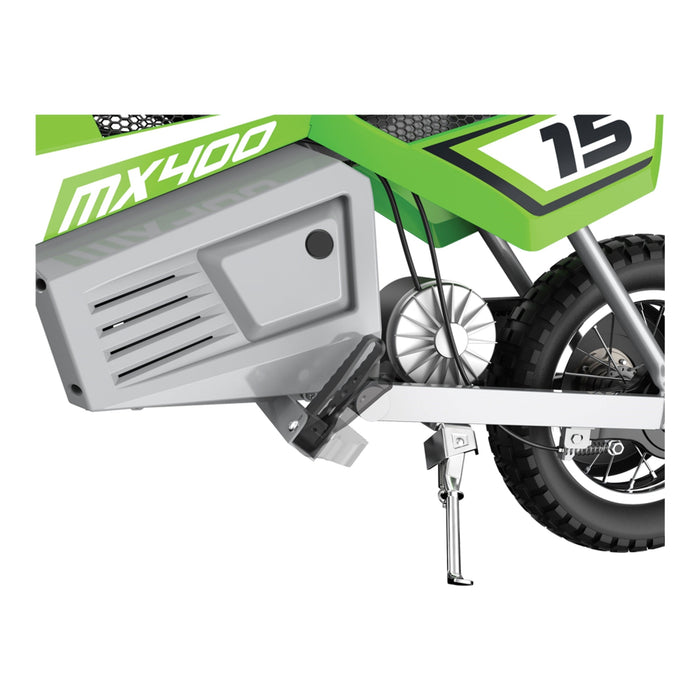 Razor MX400 Dirt Rocket 24V Electric Toy Motocross Motorcycle Dirt Bike, Green