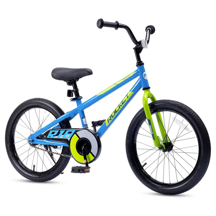 RoyalBaby Rocket Outdoor Children's Sport Bike with Kickstand, 18 Inch, Blue