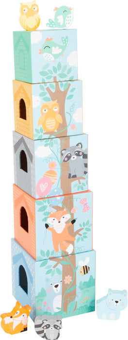 Small Foot Pastel Animals Stacking Tower