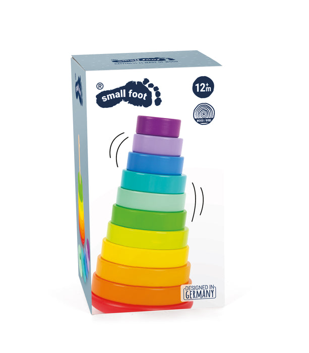 Small Foot Rainbow Stacking Tower