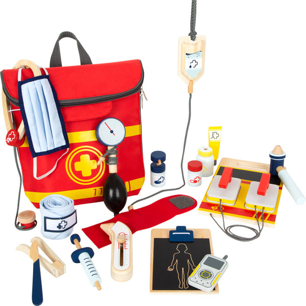 Small Foot Emergency Backpack Playset