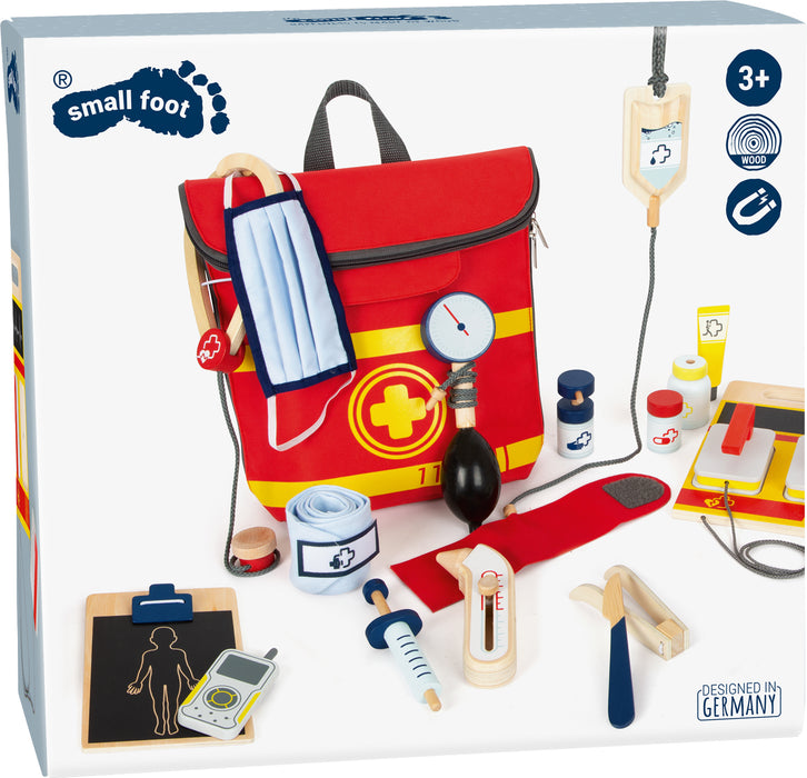 Small Foot Emergency Backpack Playset