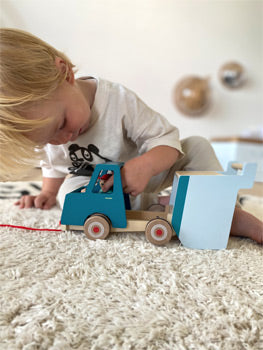 Small Foot Pull-Along Dump Truck Playset