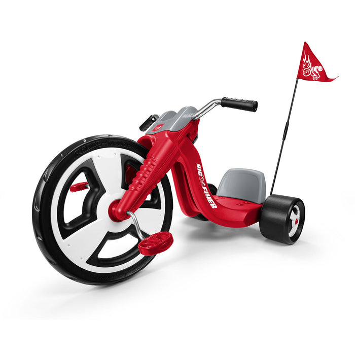 Radio Flyer Big Flyer Sport with Large Front Wheel and Adjustable Seat, Red