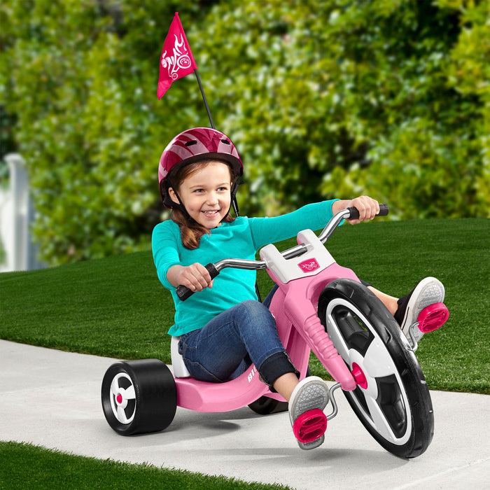 Radio Flyer Big Flyer Sport with Large Front Wheel and Adjustable Seat, Pink