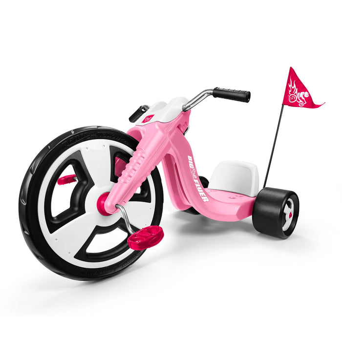 Radio Flyer Big Flyer Sport with Large Front Wheel and Adjustable Seat, Pink