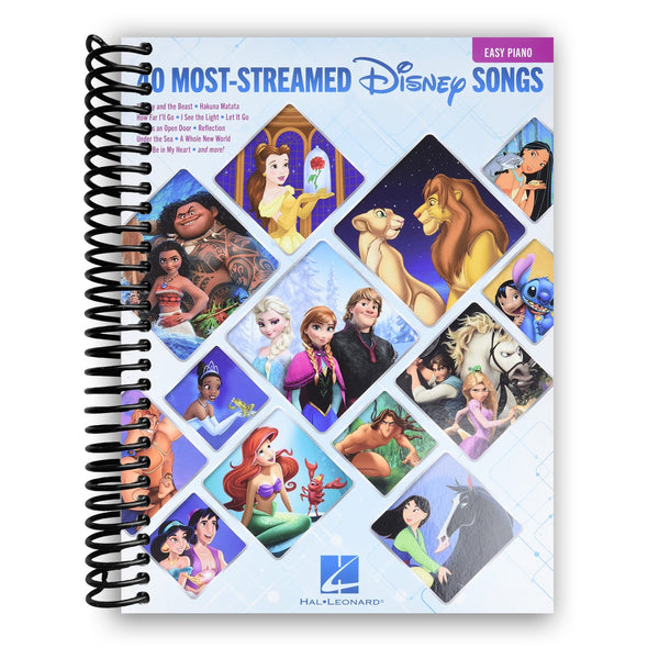 Lay it Flat The 40 Most-Streamed Disney Songs: Easy Piano Songbook (Spiral Bound)