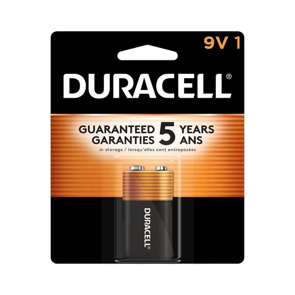 Duracell Coppertop 9V Battery, Carded 1 Pk