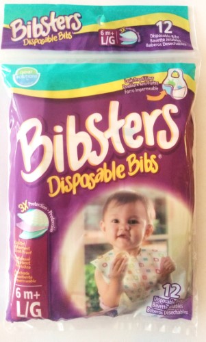 Bibsters Disposable Bib, 12 Ct