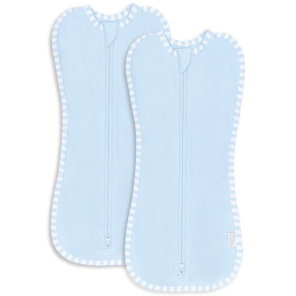 Comfy Cubs Easy Zipper Swaddle Blankets - Blue