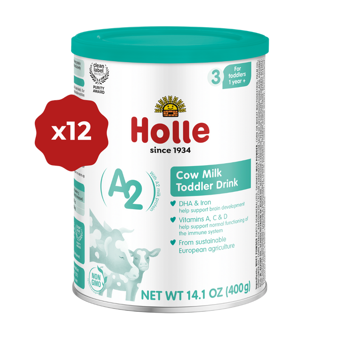 Holle Cow Milk Toddler Drink (A2) - Stage 3 | Non GMO (14 oz)