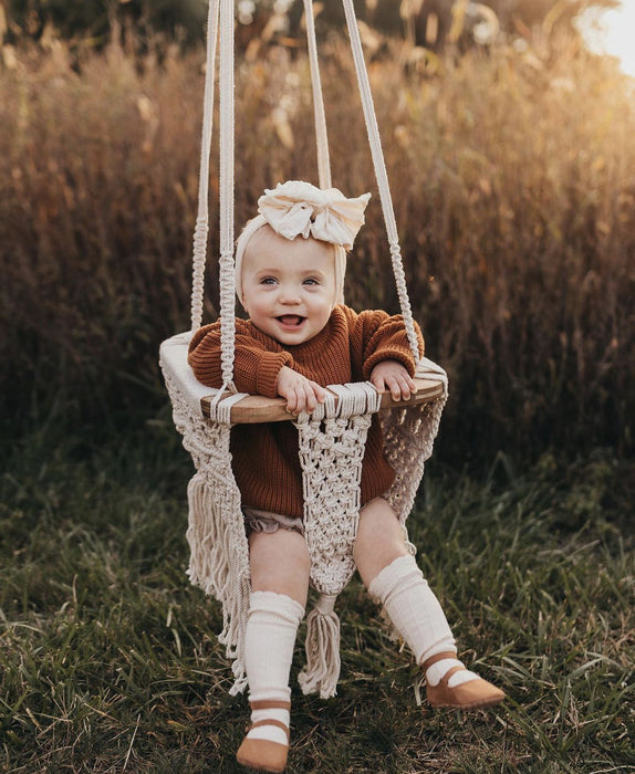 Reverie Threads Knee High Socks in Beige