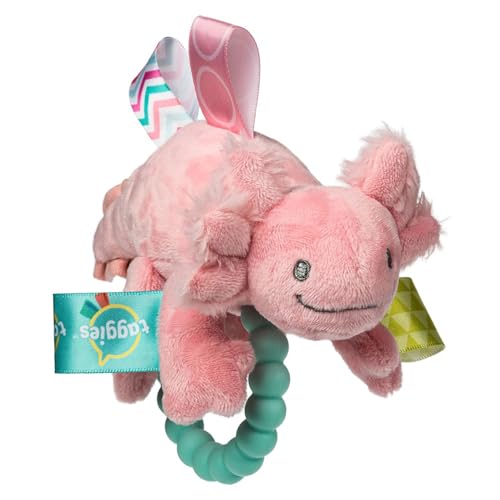 Mary Meyer Lizzy Axolotl Teether Rattle Pink