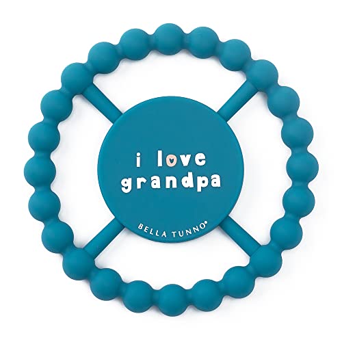 Bella Tunno Happy Teether – Soft & Easy Grip Baby Teether Toy, I Love Grandpa