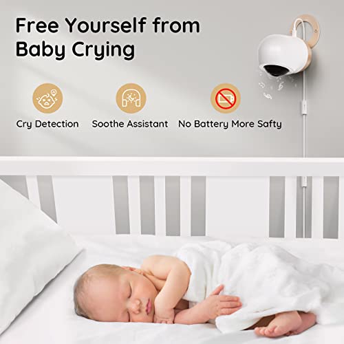 Ebemate Smart Baby Monitor - Full HD Streaming, Interactive Audio, Calming Lullabies