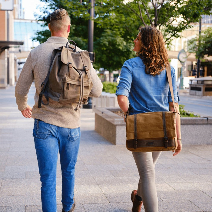 TimberWolf Daypack Vintage Canvas Backpack