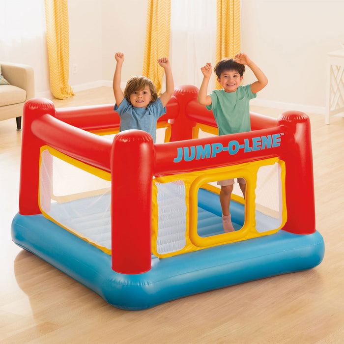 Intex Inflatable Jump-O-Lene Bounce House w/Multi-Colored Fun Ballz, 100 Pack