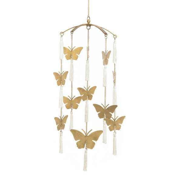 Crane Baby Brass Finish Ceiling Hanging - Parker Butterfly