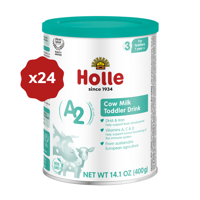 Holle Cow Milk Toddler Drink (A2) - Stage 3 | Non GMO (14 oz)