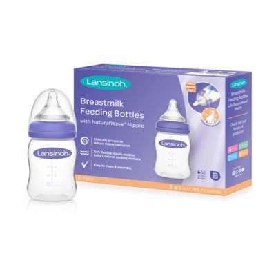 Lansinoh Momma Bottle with NaturalWave Nipple 3 pack