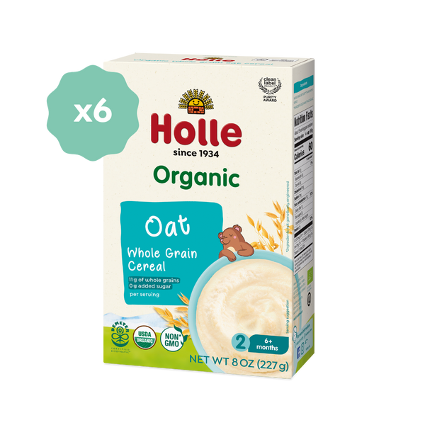 Holle Organic Whole Grain Oat Cereal - 6 Pack