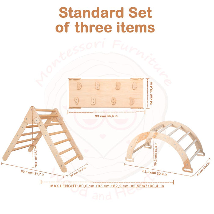 woodandhearts Montessori Climbing Set of 3