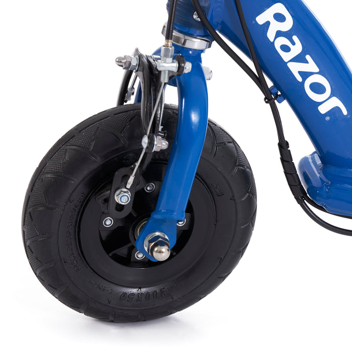 Razor E100 Kids Ride On 24V Motorized Powered Electric Kick Scooter Toy, Blue