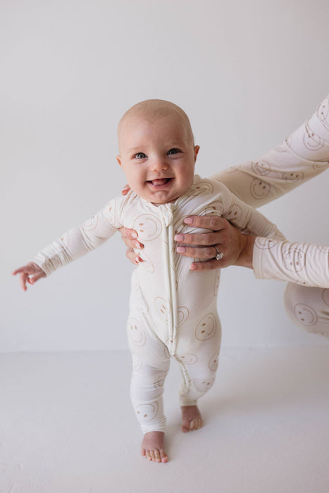 forever french baby Bamboo Zip Pajamas  | Just Smile