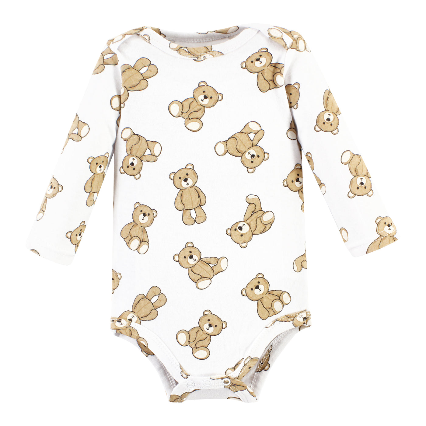 Hudson Baby Cotton Long-Sleeve Bodysuits, Teddy Bears 5-Pack — buybuy BABY