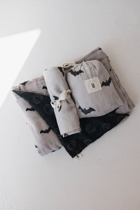 forever french baby Muslin Quilt | It's Bats!