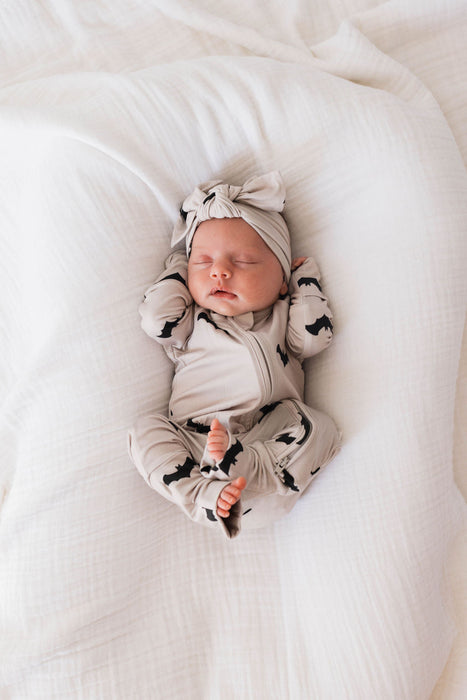 forever french baby Bamboo Zip Pajamas | It's Bats!