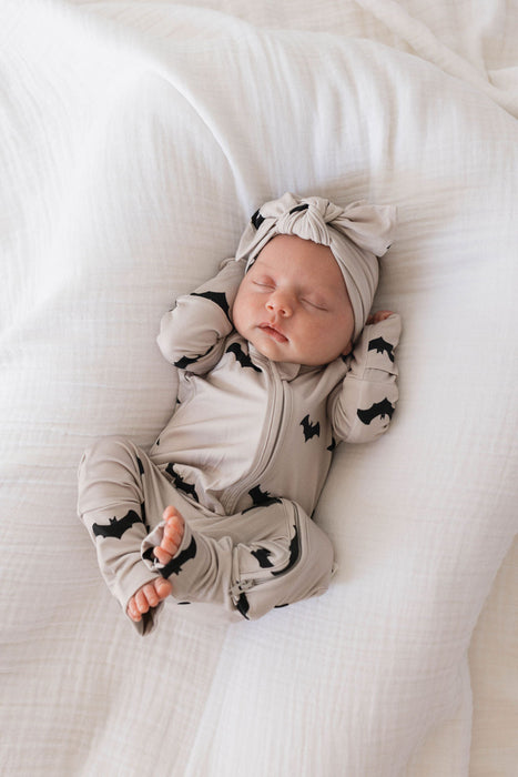 forever french baby Bamboo Zip Pajamas | It's Bats!