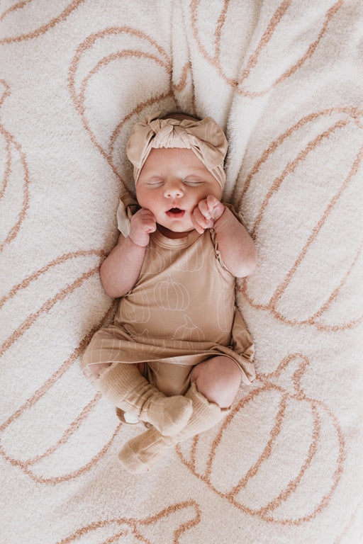 forever french baby Bamboo Ruffle Romper | Pumpkin Pie