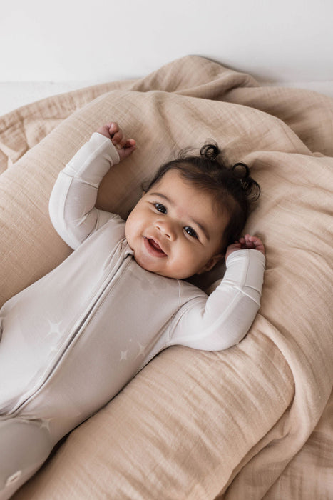 forever french baby Bamboo Zip Pajamas | Sparkle! | ff club