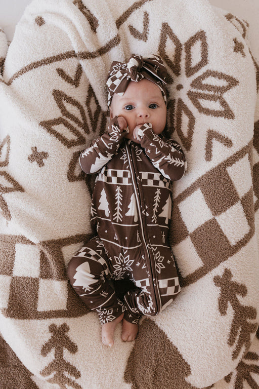 forever french baby Bamboo Zip Pajamas | Forever Fair Isle