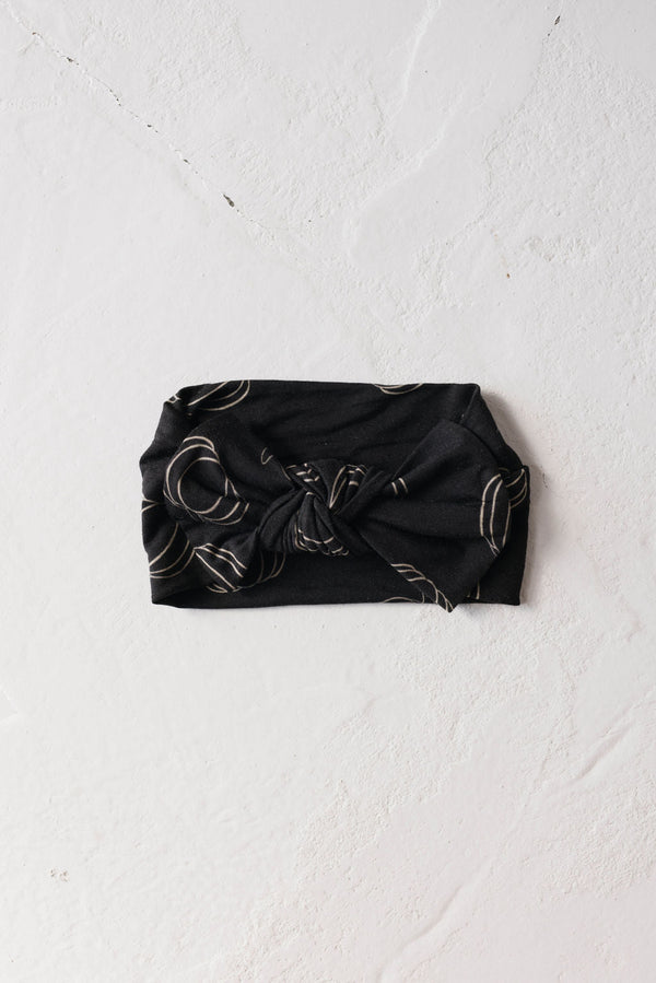 forever french baby Bamboo Head Wrap | Midnight Pumpkin