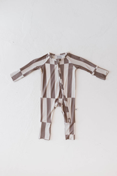 forever french baby Bamboo Zip Pajamas  | Tile Stack