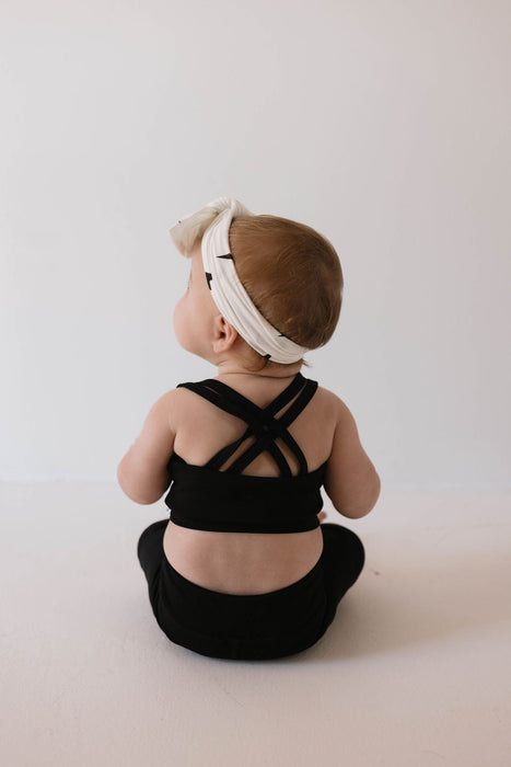 forever french baby Children's Workout Set | Black