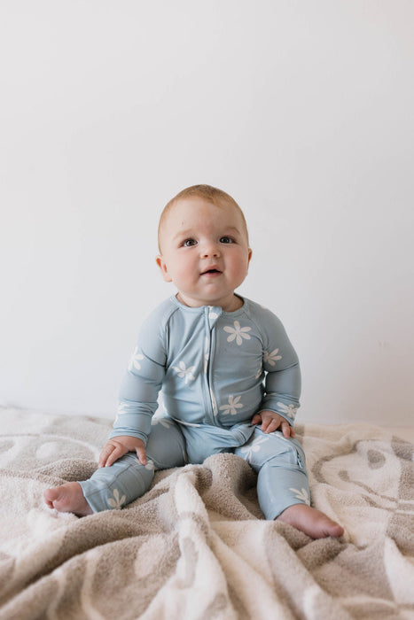 forever french baby Bamboo Zip Pajamas  | Daisy Blues