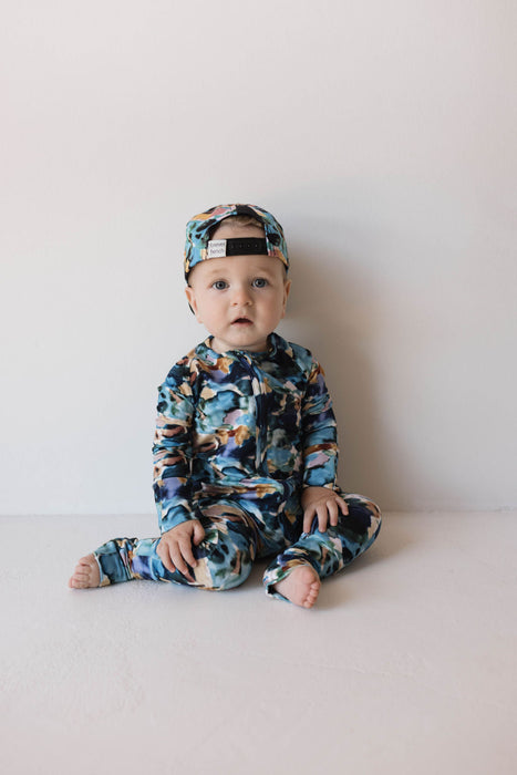 forever french baby Bamboo Zip Pajamas | Charli Print