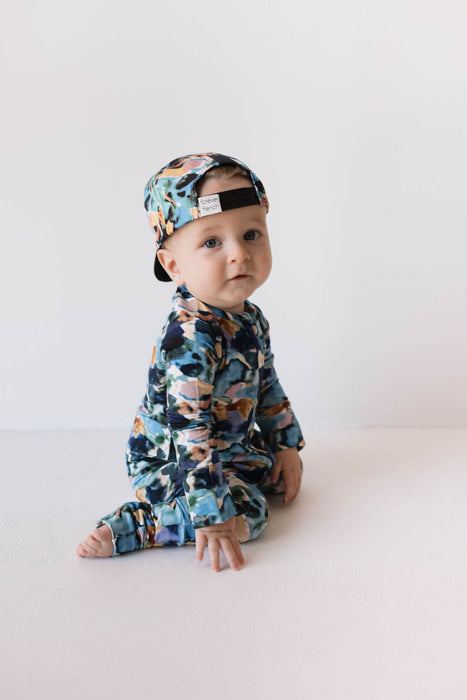 forever french baby Bamboo Zip Pajamas | Charli Print