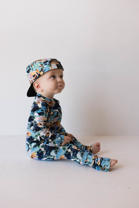 forever french baby Bamboo Zip Pajamas | Charli Print