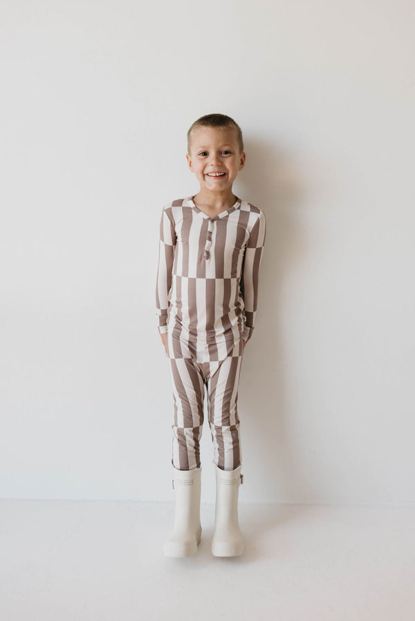 forever french baby Bamboo Two Piece Pajamas | Tile Stack