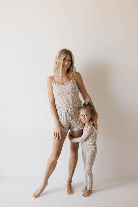 forever french baby Bamboo Two Piece Pajamas | French Gray Floral