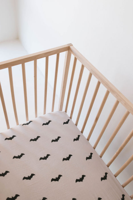 forever french baby Muslin Crib Sheet | It's Bats!