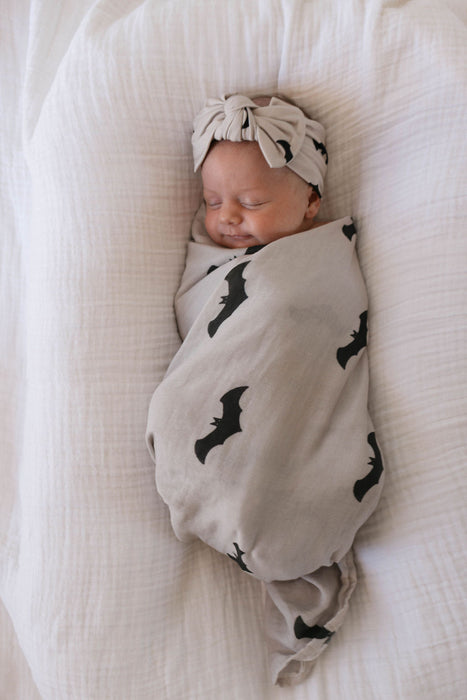 forever french baby Muslin Swaddle | It's Bats!