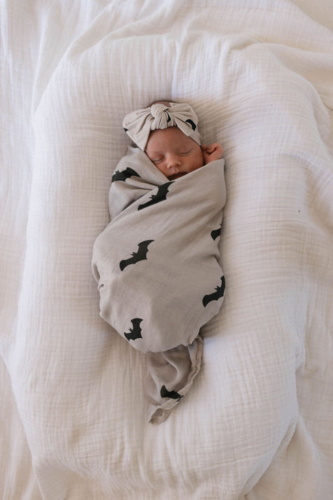 forever french baby Muslin Swaddle | It's Bats!