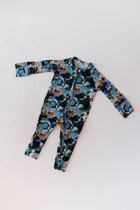 forever french baby Bamboo Zip Pajamas | Charli Print